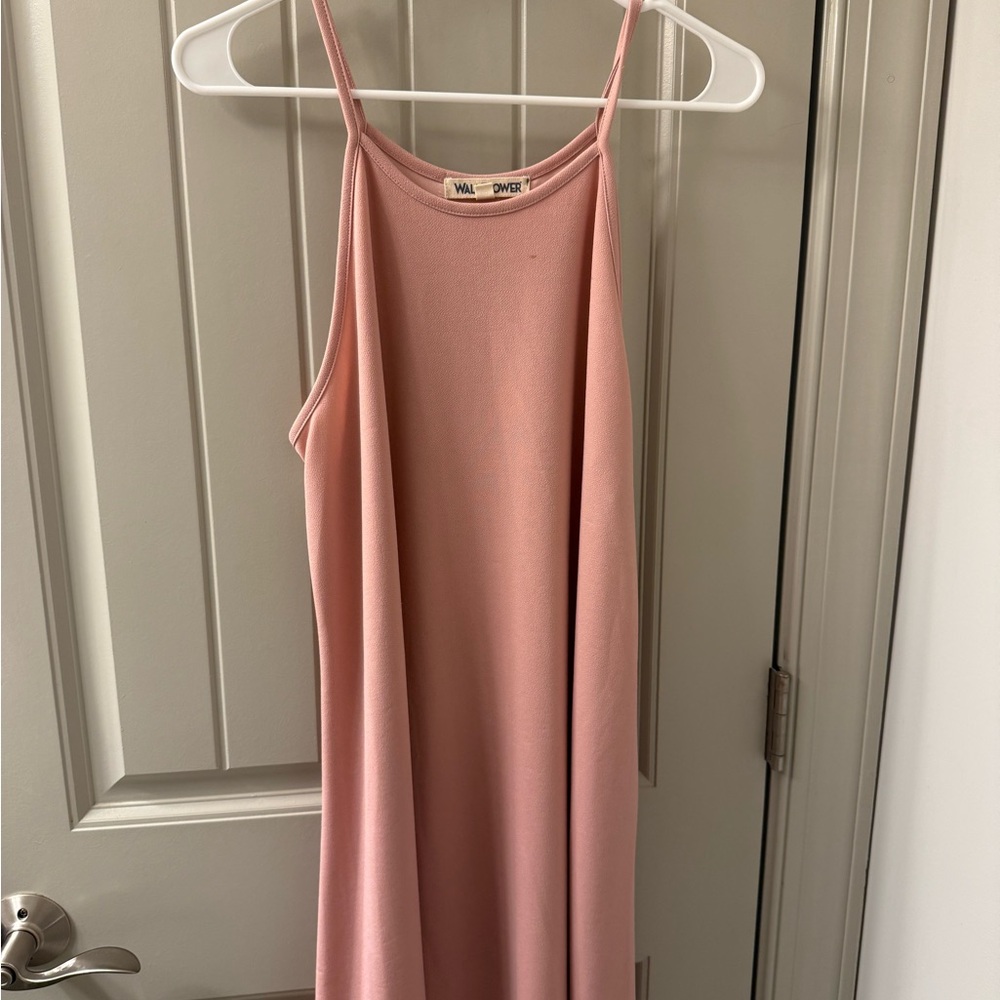 Wallflower Pink Spaghetti Strap Slip Mini Dress